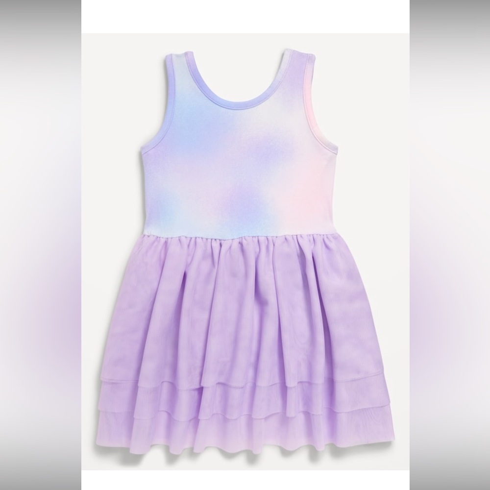 Sleeveless Bodysuit Tiered Tutu Dress